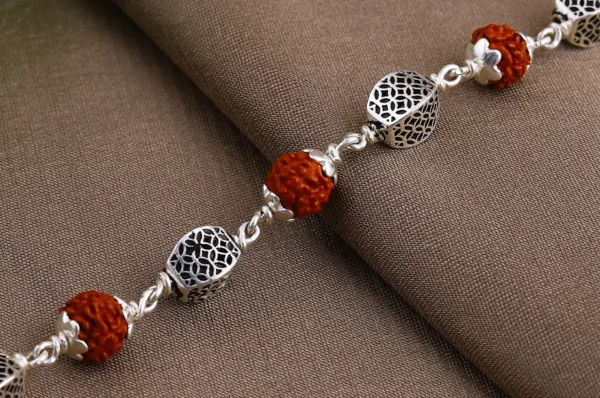 Silver Rudaksha Bracelet